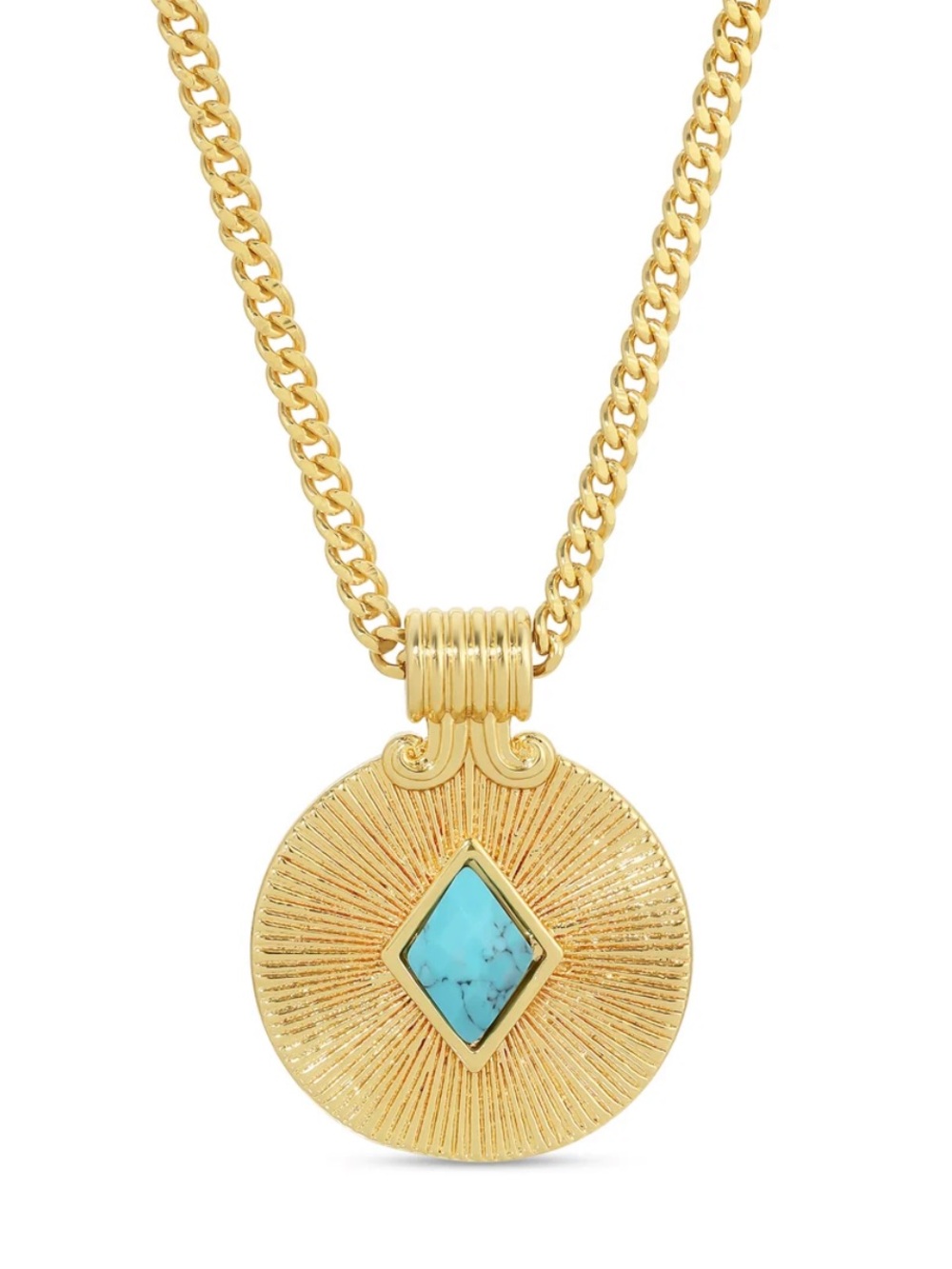 Meghan Bo Designs | Turquoise Medallion Necklace NWT